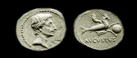 Denario di Augusto Zecca di Emerita 22-19 a.C.